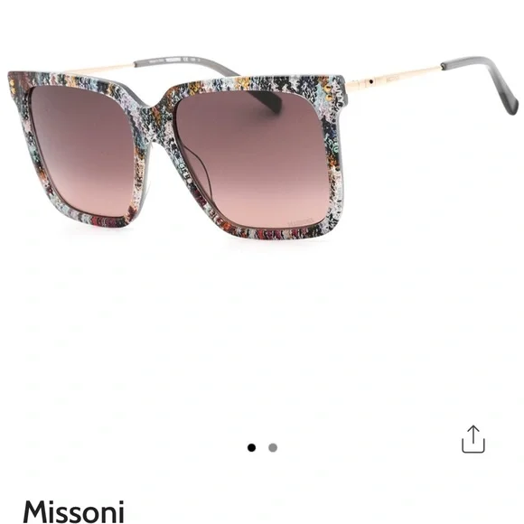 NEW Missoni Over Sized Sunglasses with Case